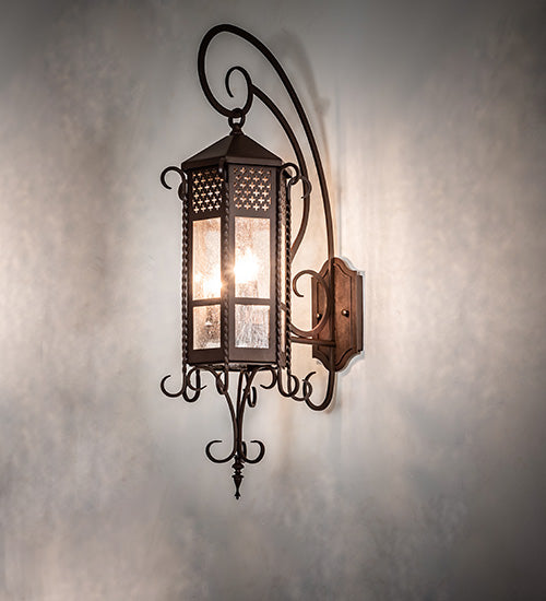 10" Wide Old London Wall Sconce