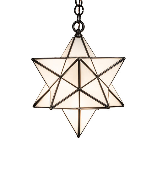 12" Wide Moravian Star Pendant