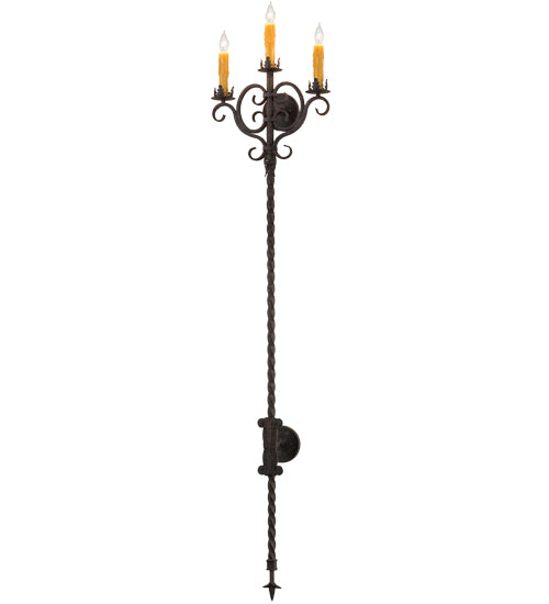 16" Wide Palmira 3 Light Wall Sconce