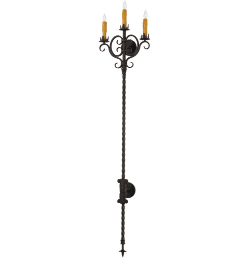 16" Wide Palmira 3 Light Wall Sconce