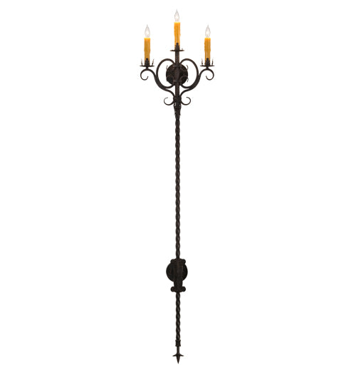 16" Wide Palmira 3 Light Wall Sconce