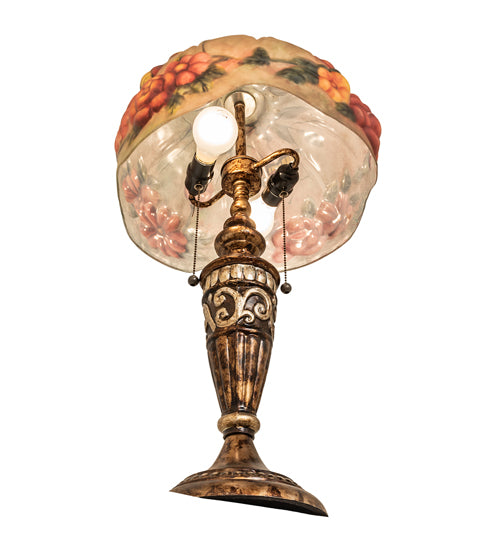 27" High Puffy Butterfly & Flowers Table Lamp