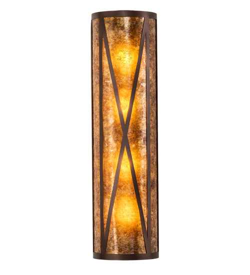 8" Wide Saltire Craftsman Wall Sconce