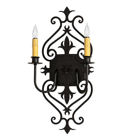 11" Wide Louisa 2 Light Wall Sconce