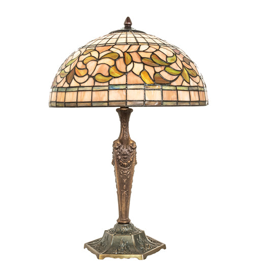 23" High Tiffany Turning Leaf Table Lamp