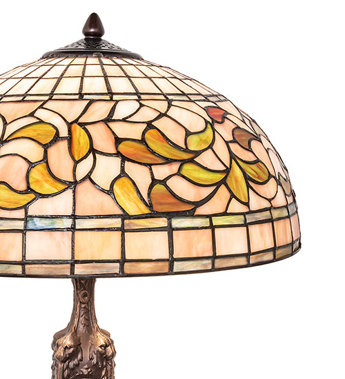 23" High Tiffany Turning Leaf Table Lamp