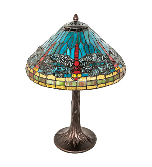 23" High Tiffany Dragonfly Table Lamp