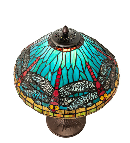 23" High Tiffany Dragonfly Table Lamp