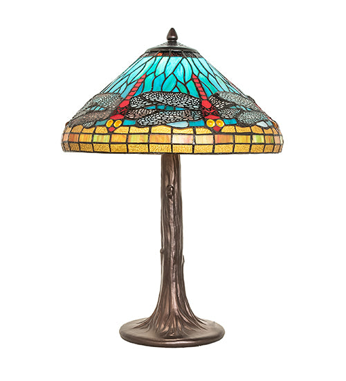 23" High Tiffany Dragonfly Table Lamp