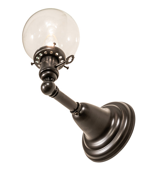 5" Wide Revival Globe Sconce