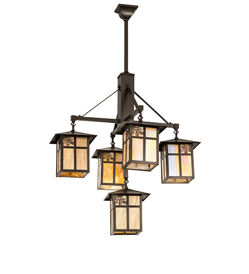 32" Wide Seneca Sprig 5 Light Chandelier