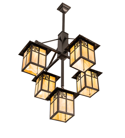 32" Wide Seneca Sprig 5 Light Chandelier