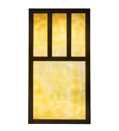 6.5" Wide Hyde Park Double Bar Mission Wall Sconce