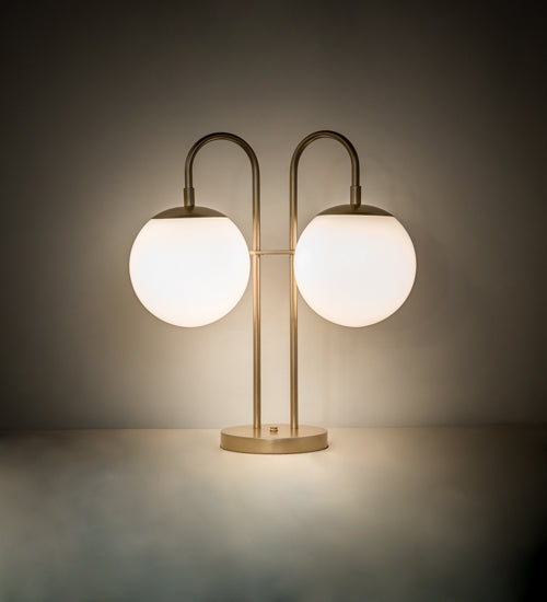 21" High Bola Deux 2 Light Table Lamp