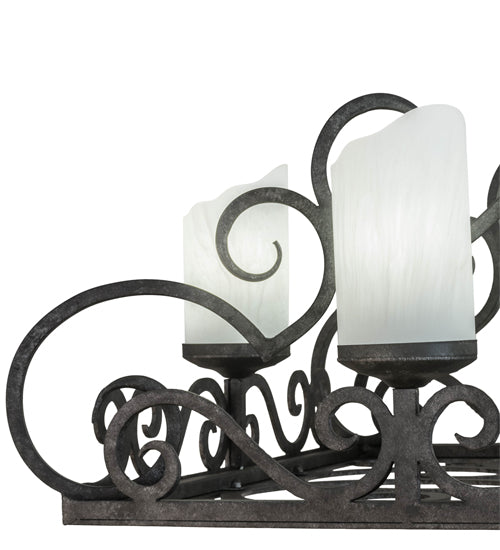 66" Long Carlotta 12 Light Oblong Chandelier