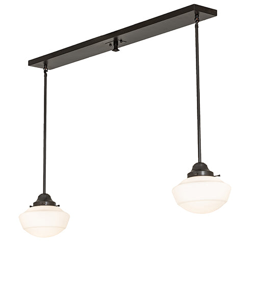 43" Long Revival Schoolhouse 2 Light Pendant