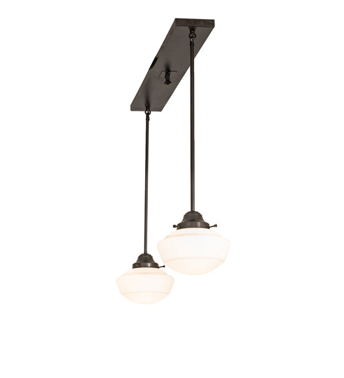 43" Long Revival Schoolhouse 2 Light Pendant