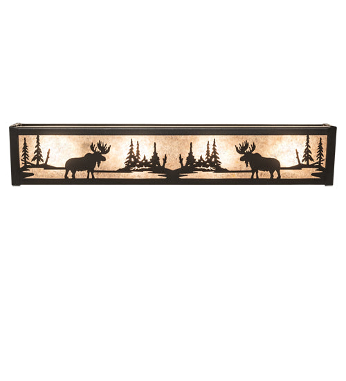 24" Wide Moose At Lake Vanity Light