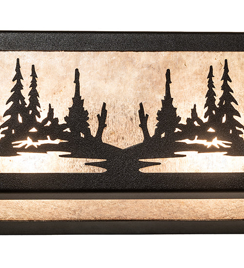 24" Wide Moose At Lake Vanity Light