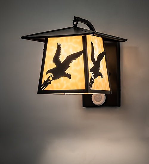 12" Wide Stillwater Strike Of The Eagle Wall Sconce