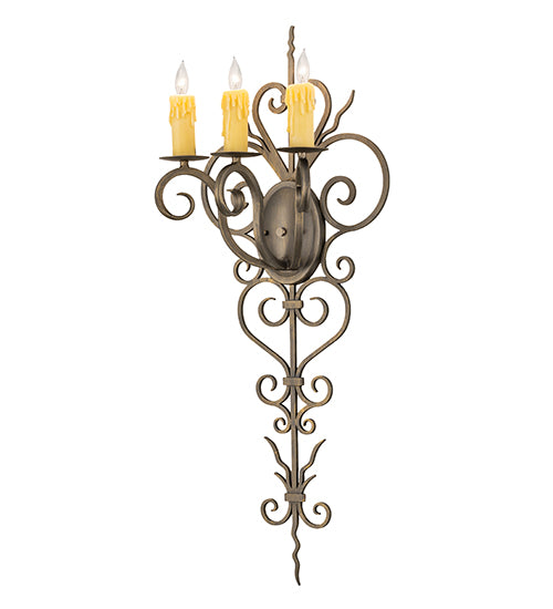 14" Wide Kenna 3 Light Wall Sconce