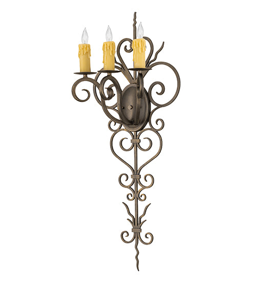 14" Wide Kenna 3 Light Wall Sconce