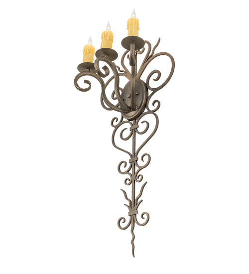 14" Wide Kenna 3 Light Wall Sconce