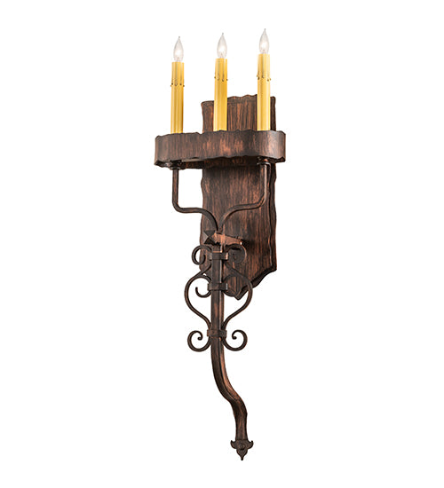 10" Wide Ahriman 3 Light Wall Sconce