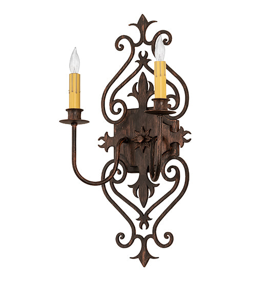 11" Wide Louisa 2 Light Wall Sconce