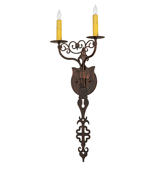 11" Wide Merano 2 Light Wall Sconce