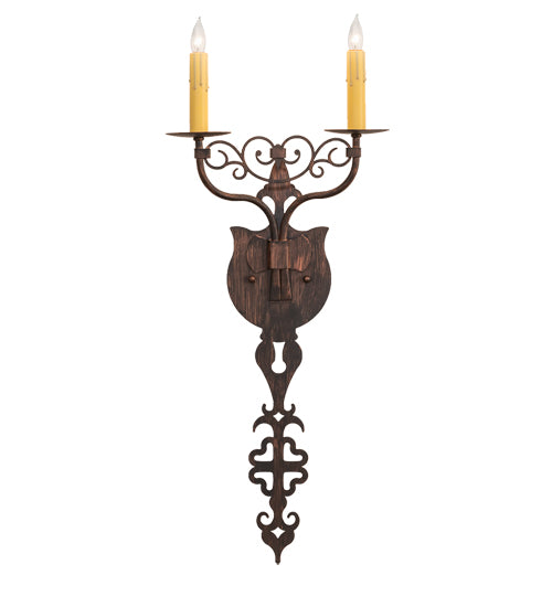 11" Wide Merano 2 Light Wall Sconce