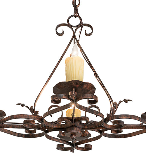 28" Long Elianna 4 Light Oblong Chandelier