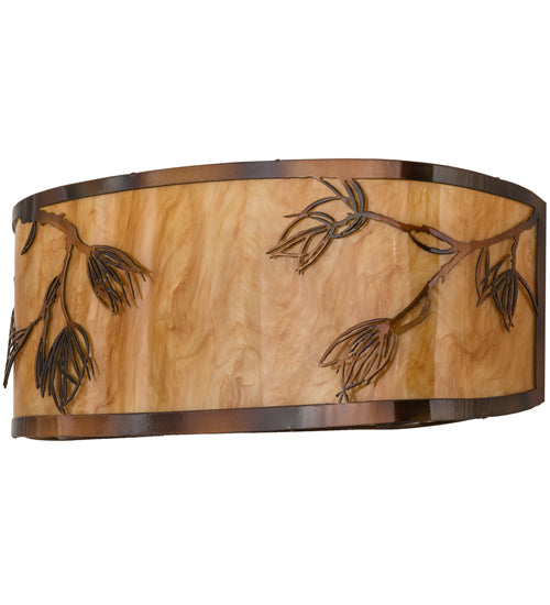 20" Wide Stoneycreek Mountain Pine Wall Sconce