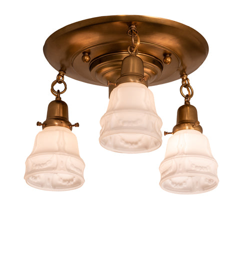 17" Wide Revival Garland 3 Light Flushmount