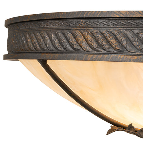 18" Wide Hoja Semi-Flushmount