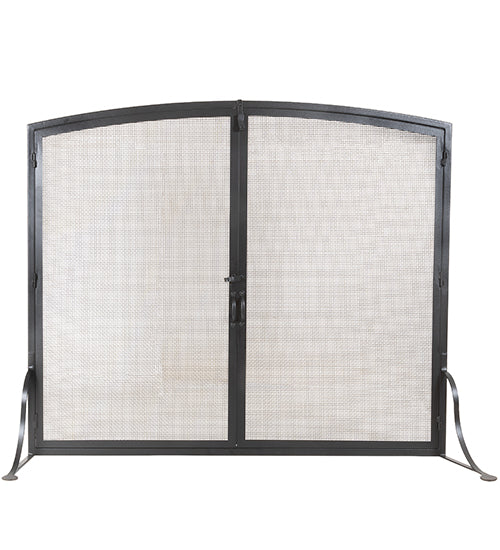 60" Wide X 47" High Prime Arched Fireplace Screen