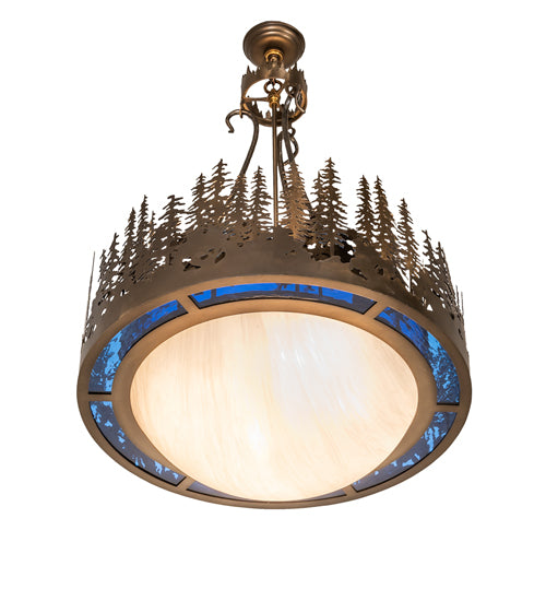 26" Wide Tall Pines Inverted Pendant