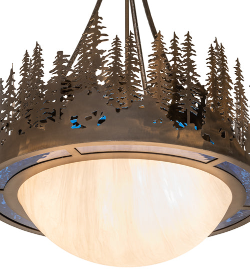 26" Wide Tall Pines Inverted Pendant