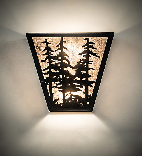 13" Wide Tall Pines Wall Sconce