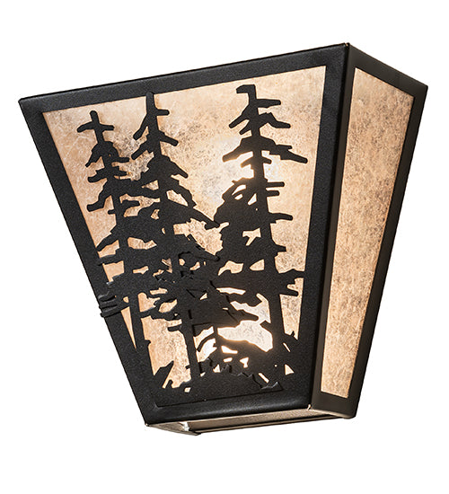 13" Wide Tall Pines Wall Sconce