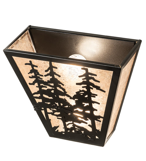 13" Wide Tall Pines Wall Sconce