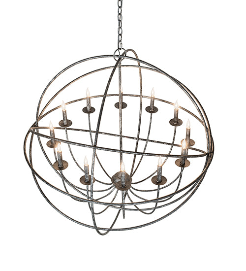 42" Wide Atom Enerjisi 12 Light Chandelier