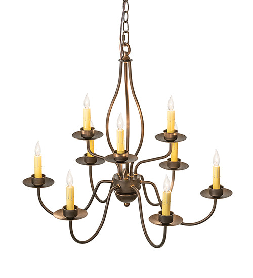 28" Wide Earl 9 Light Chandelier