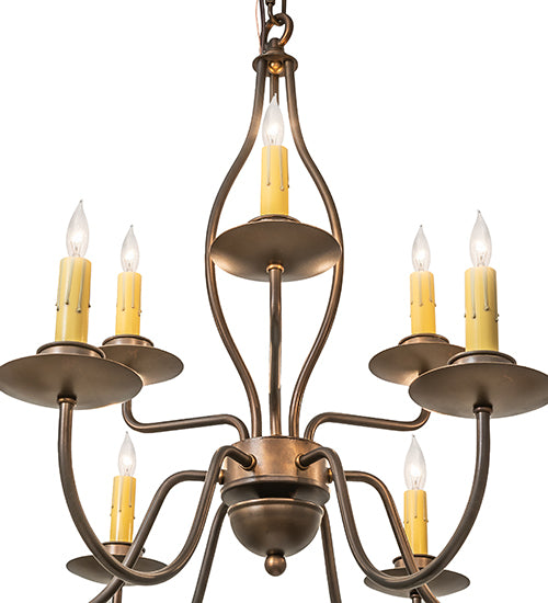 28" Wide Earl 9 Light Chandelier