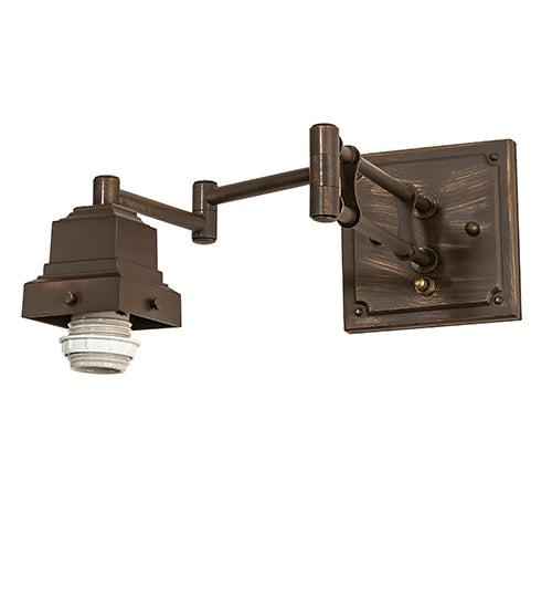 6-14" Wide Mission Hill Top Swing Arm Wall Sconce