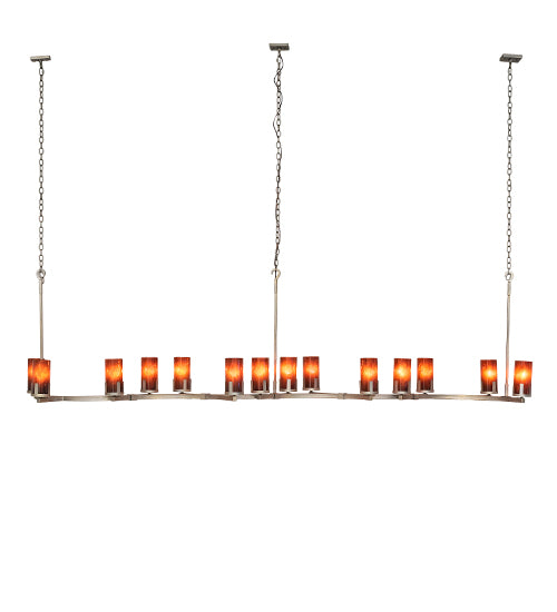 118" Long Cero 14 Light Oblong Chandelier