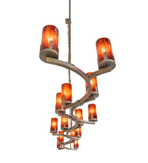 118" Long Cero 14 Light Oblong Chandelier