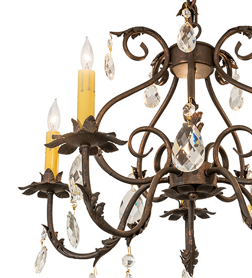 24" Wide Chantilly 5 Light Chandelier