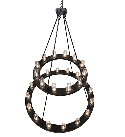 60" Wide Loxley 28 Light Two Tier Chandelier