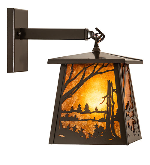 7" Wide Quiet Pond Wall Sconce